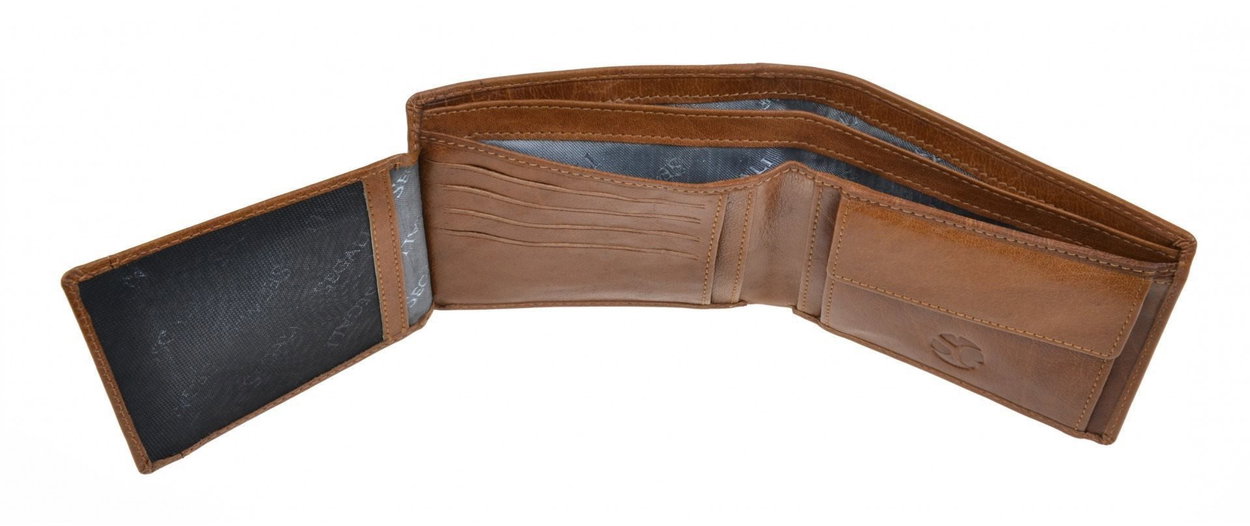 Wallet SEGALI 70079 lt. cognac