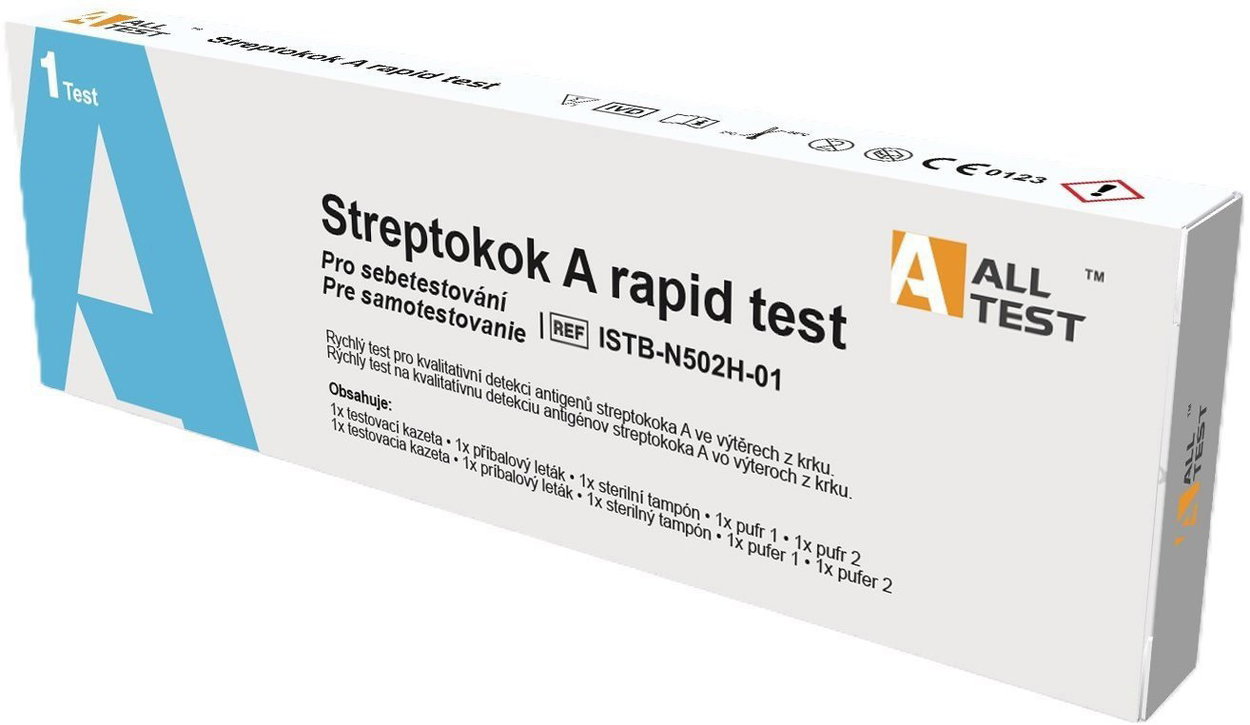 ALLTEST Streptococcus A rapid throat swab test 1 pcs
