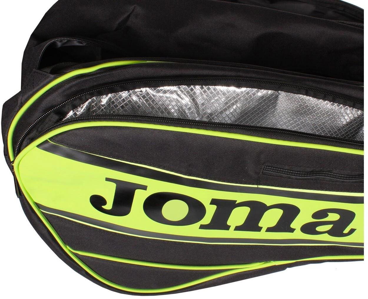 Sportovní taška Joma Gold Pro taška na padel černá-zelená
