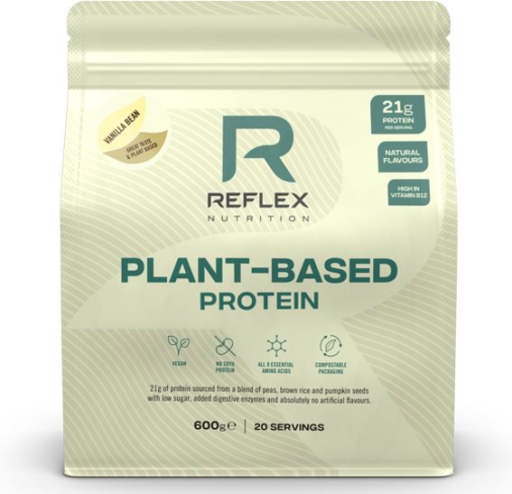 Protein Reflex Plant Based Protein 600g, vanilla bean