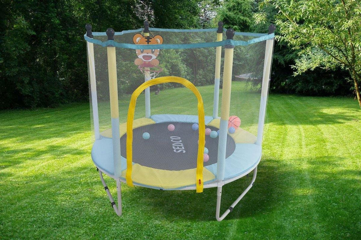 Trampolína Sedco Dětská trampolína KIDS NT 152 cm, modrá