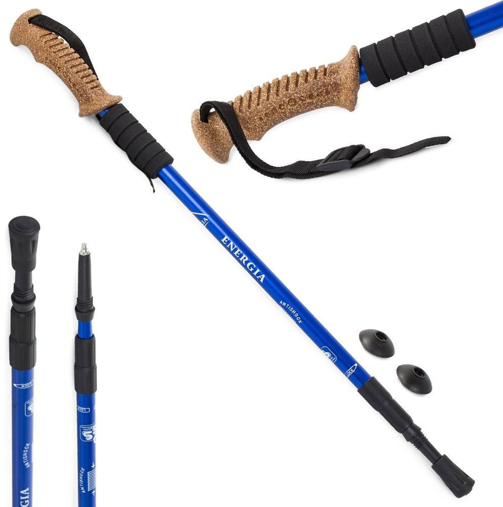 Nordic Walking poles with ergonomic cork handle, 135 cm