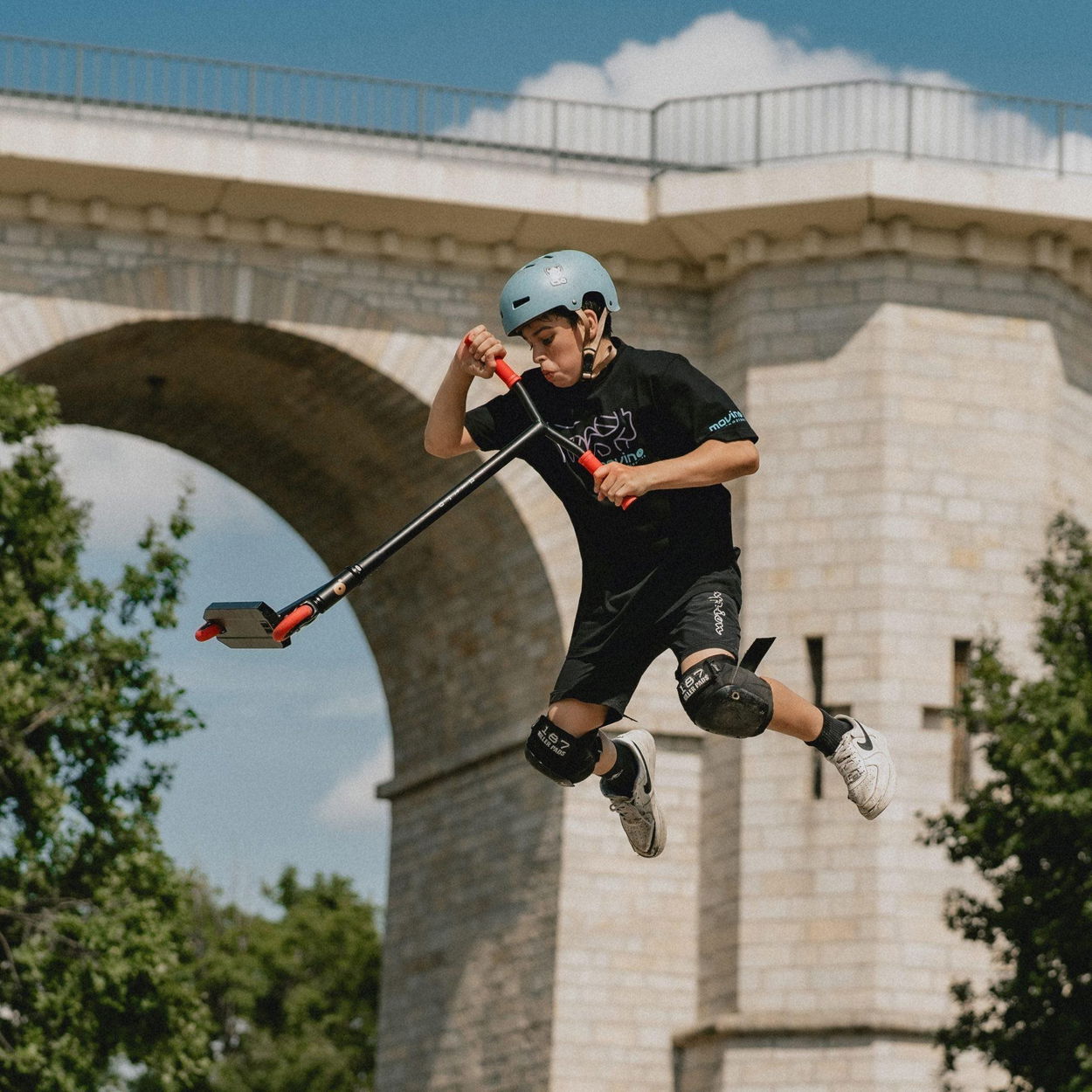 Freestyle koloběžka Výhodný freestyle set Movino NITRO Red
