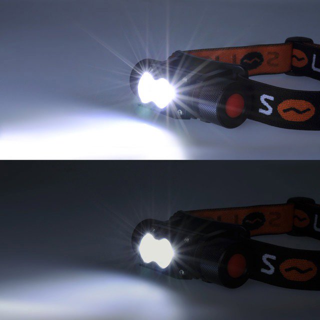 Headlamp Solight LED rechargeable headlamp, 650 lm, Li-Ion