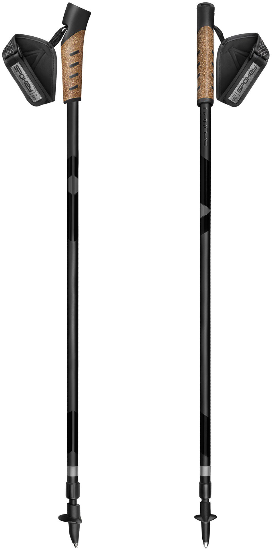 Spokey Peak Hole Nordic Walking, 2 pieces, black