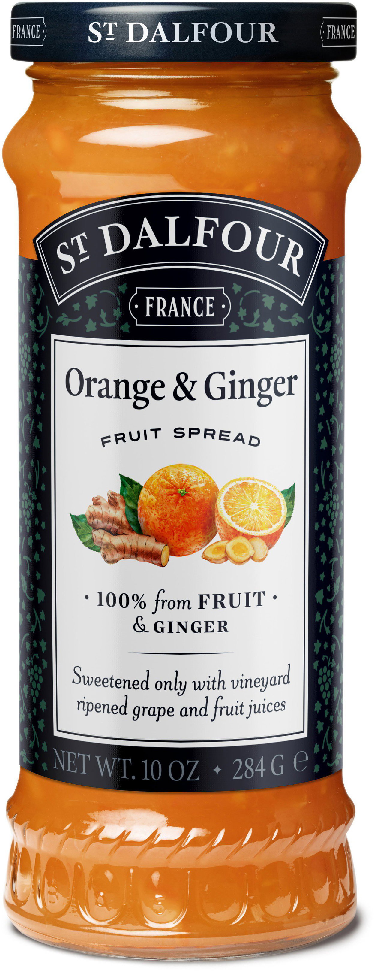 Jam St. Dalfour Orange/Ginger fruit spread 284 g