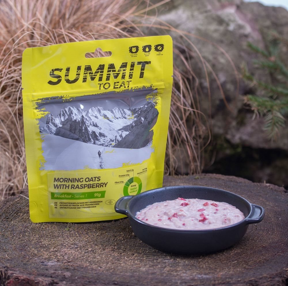 Summit To Eat - Oatmeal with raspberries