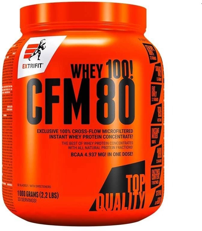Protein Extrifit CFM Instant Whey 80, 1000g, vanilla