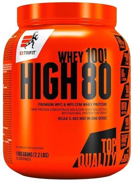 Protein Extrifit High Whey 80, 1000g, banana