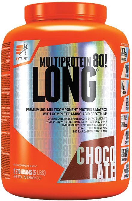 Protein Extrifit Long 80 Multiprotein, 2270 g chocolate