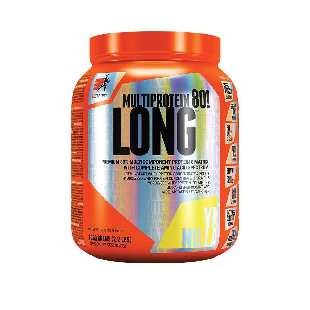 Protein Extrifit Long 80 Multiprotein, 1000g, vanilla
