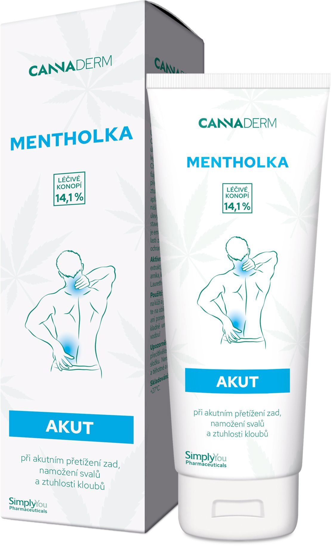 Emulze Cannaderm Mentholka Akut 125 ml