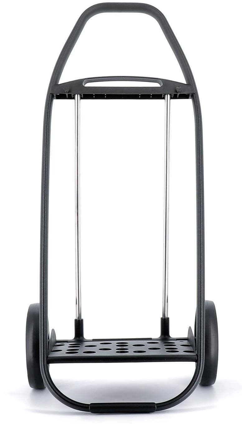 Rolser Com Tweed Polar Black Tube Trolley Shopping Bag, Grey