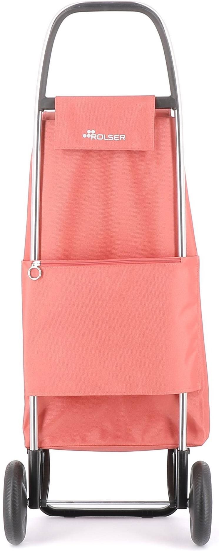 Rolser I-Max MF 2 shopping bag on wheels, coral