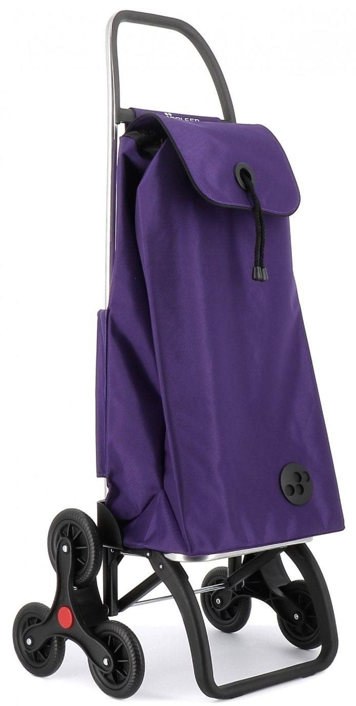 Rolser I-Max MF 6 shopping bag with wheels for stairs, purple