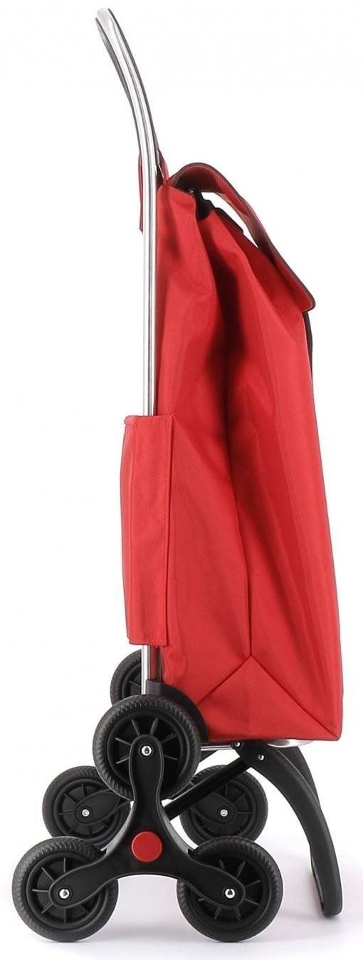 Rolser I-Max MF 6 shopping bag with wheels for stairs, red