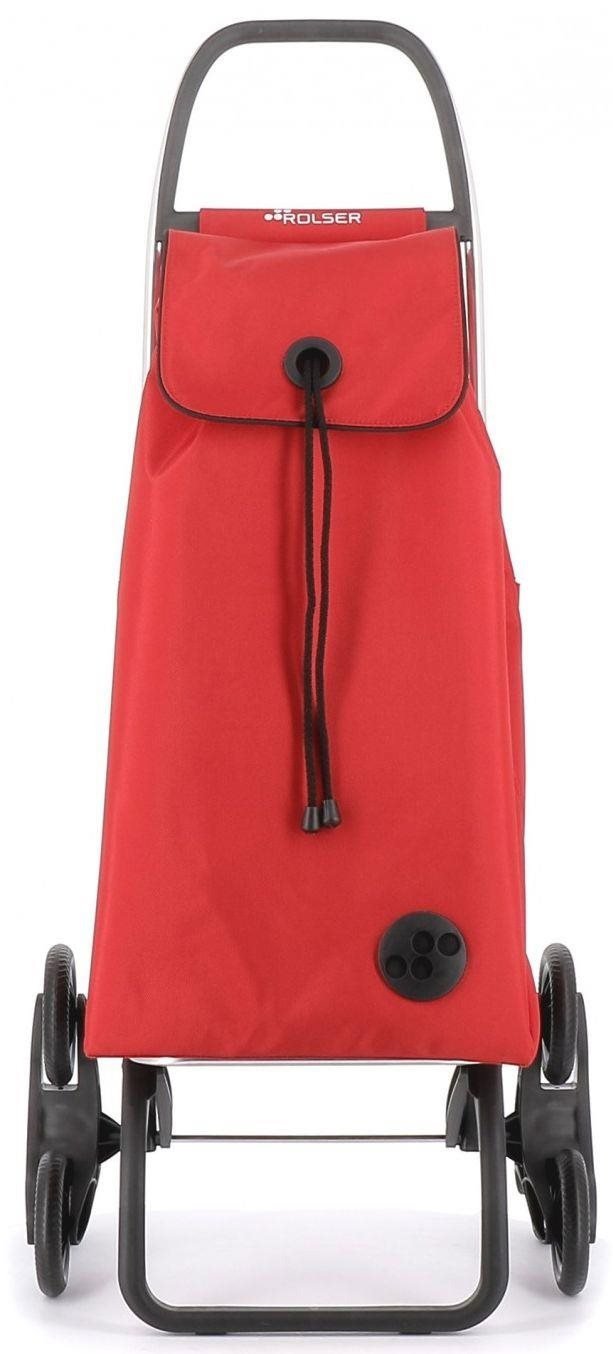 Rolser I-Max MF 6 shopping bag with wheels for stairs, red