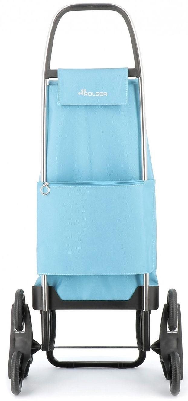 Rolser I-Max MF 6 shopping bag with wheels for stairs, light blue
