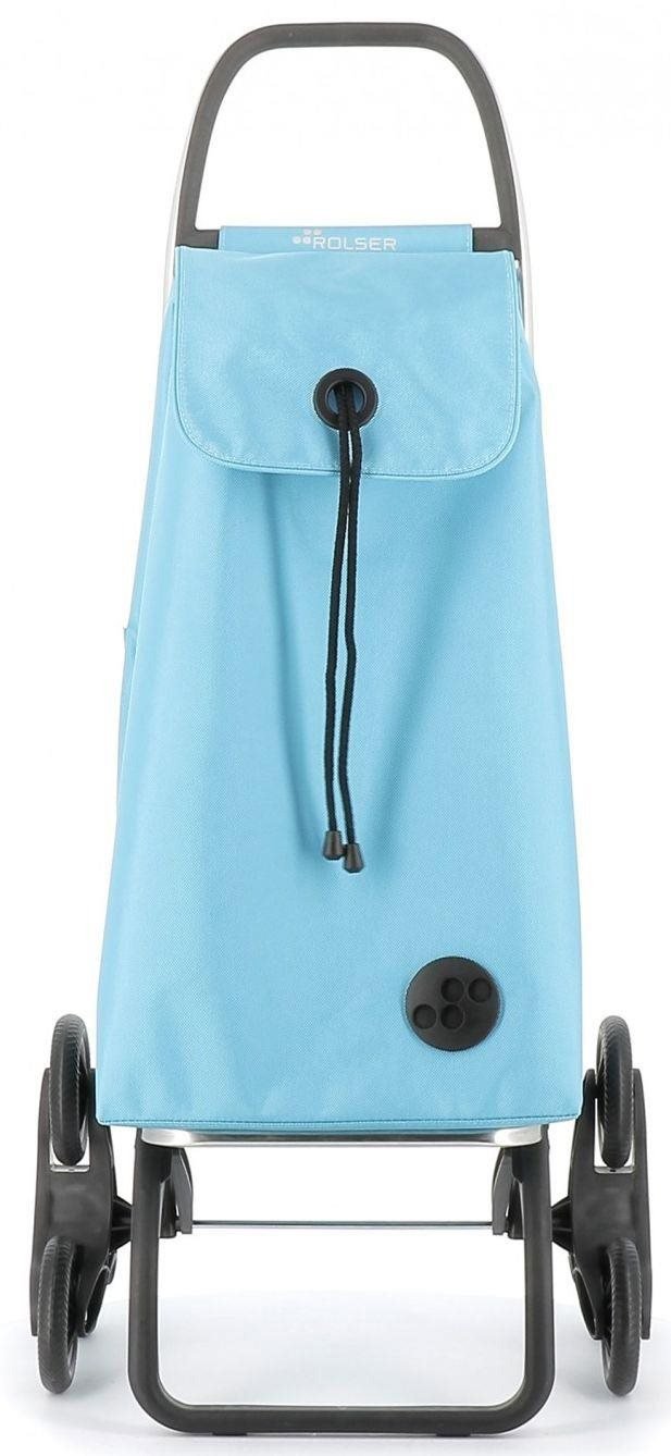 Rolser I-Max MF 6 shopping bag with wheels for stairs, light blue