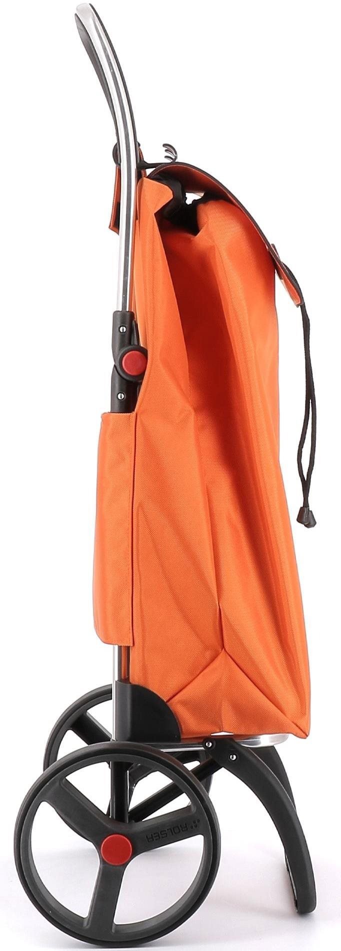 Rolser I-Max MF 2 Logic RSG trolley shopping bag with large wheels, orange