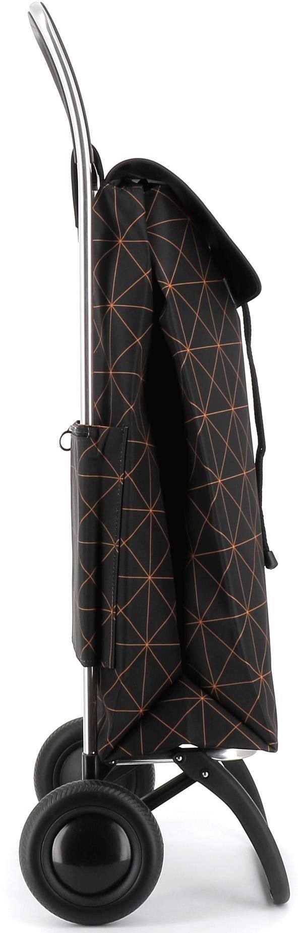Rolser I-Max Star 2 shopping bag on wheels, black-orange