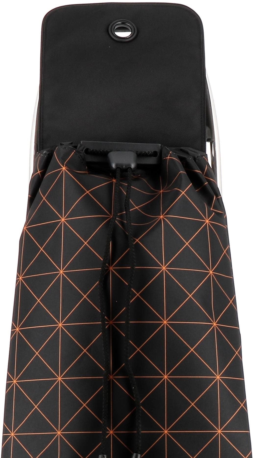Rolser I-Max 2 Logic Star RSG trolley shopping bag, black-orange