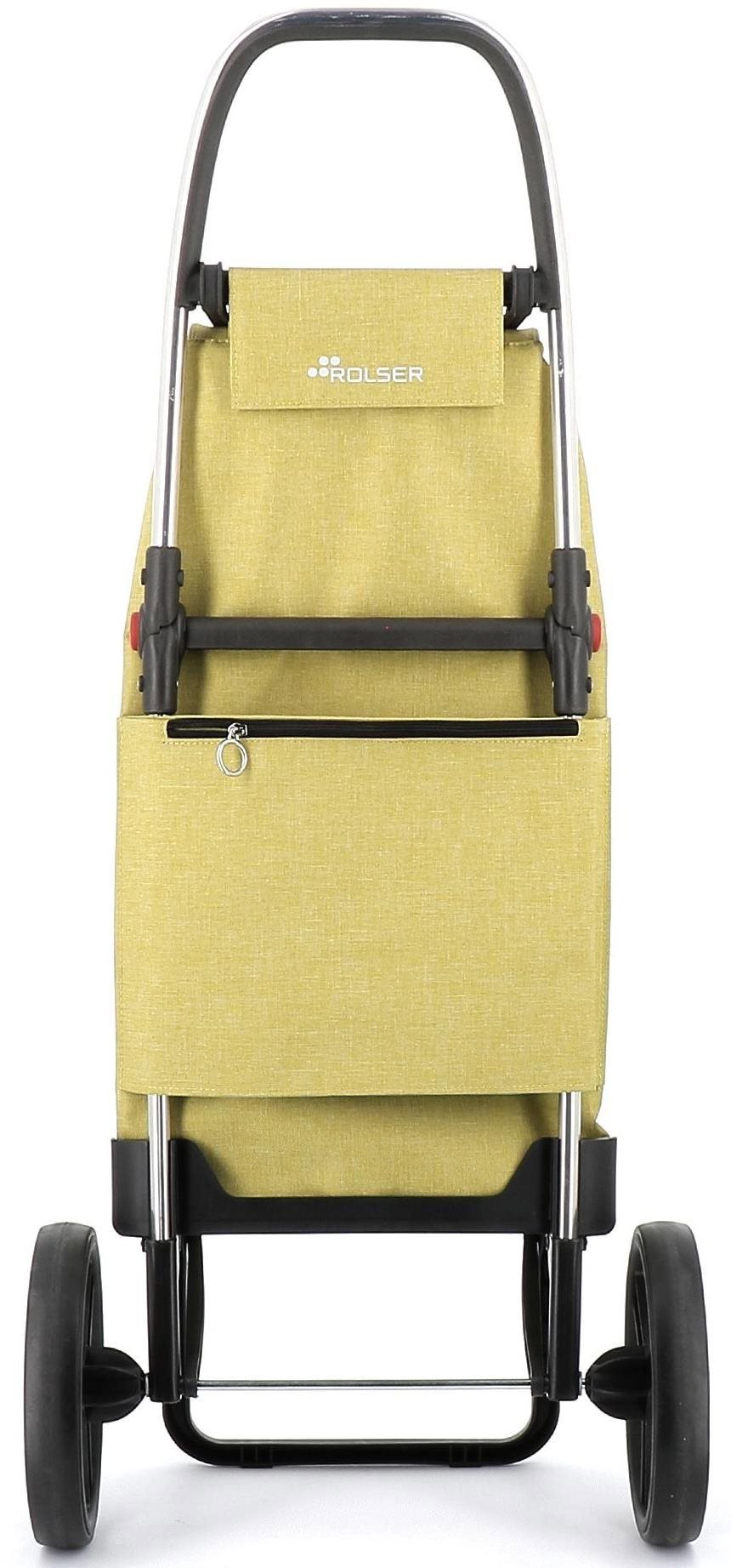 Rolser I-Max Tweed 2 Logic RSG Shopping Bag with Large Wheels, Yellow