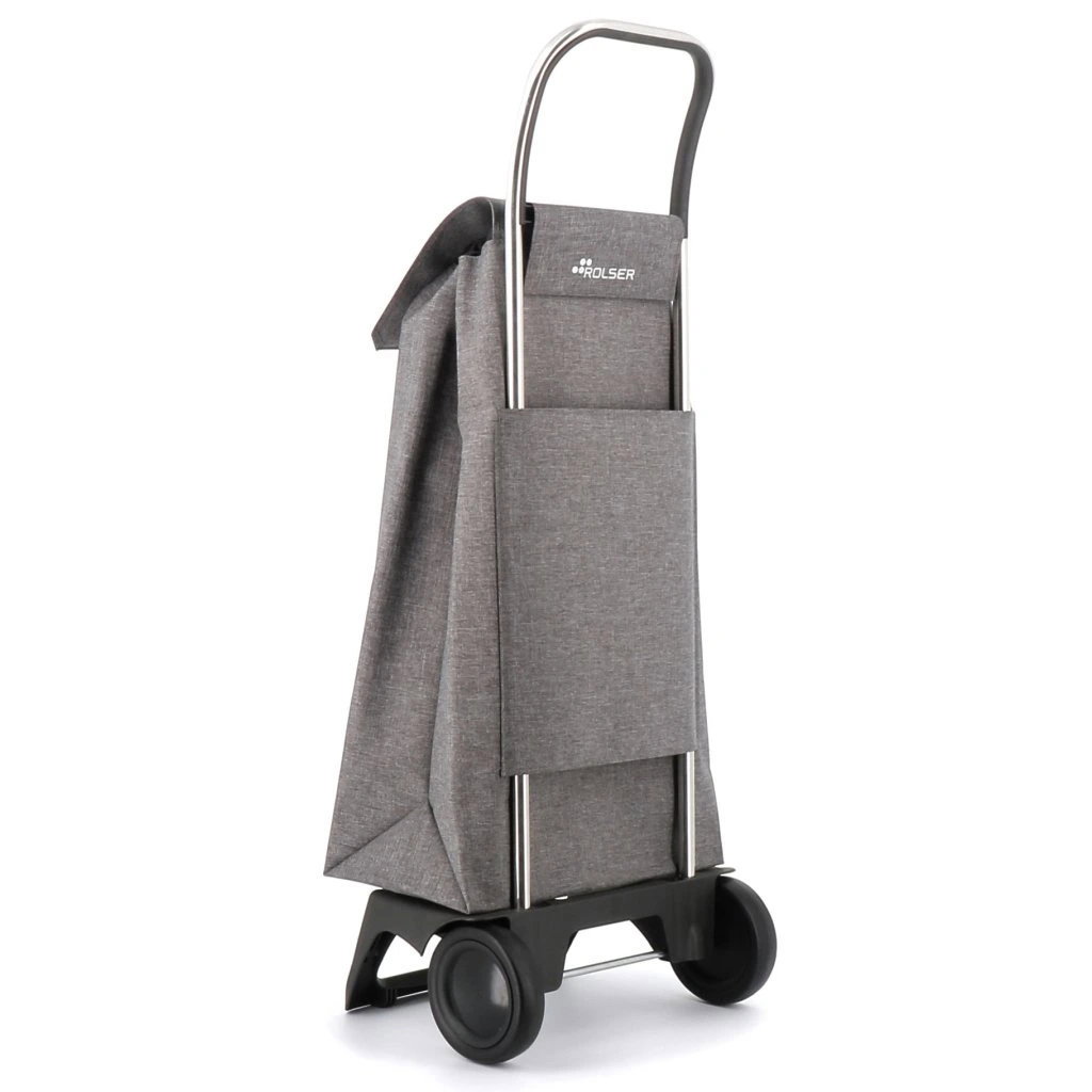 Rolser Jet Tweed JOY trolley shopping bag, light grey