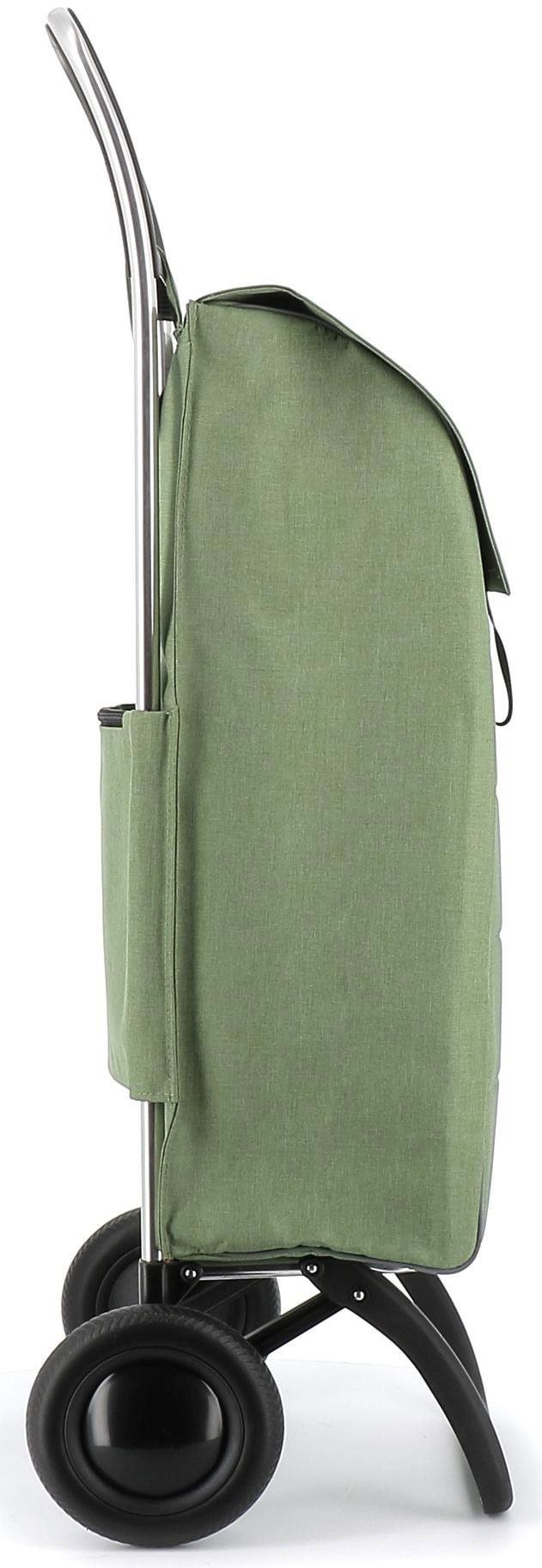 Rolser Jolie Tweed 2 shopping bag on wheels, green