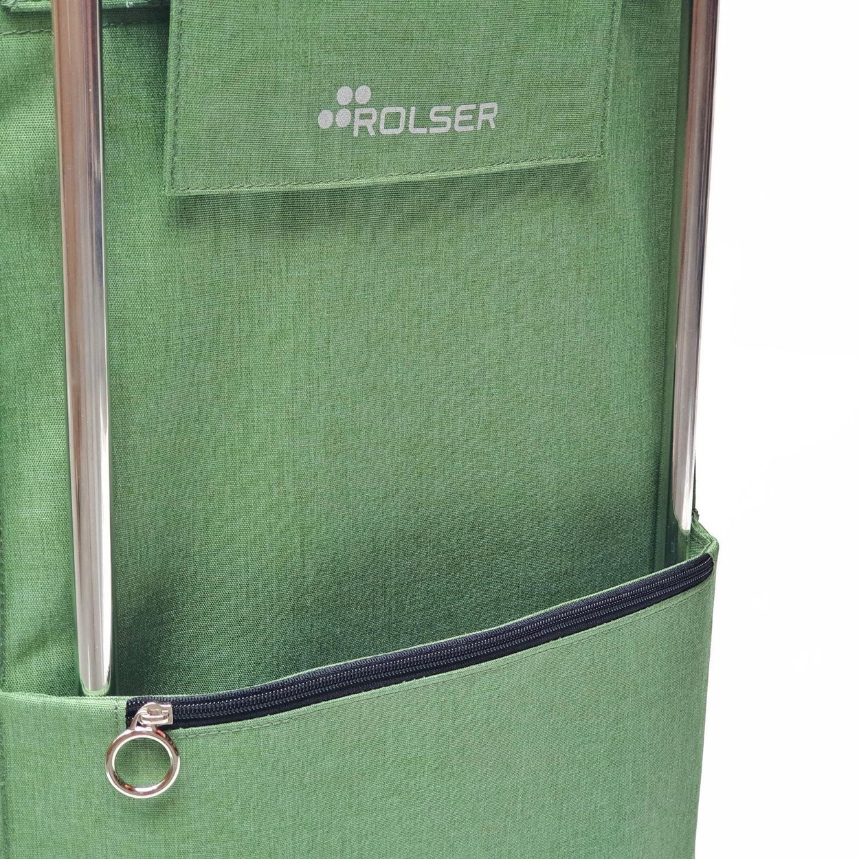 Rolser Jolie Tweed 2 shopping bag on wheels, green