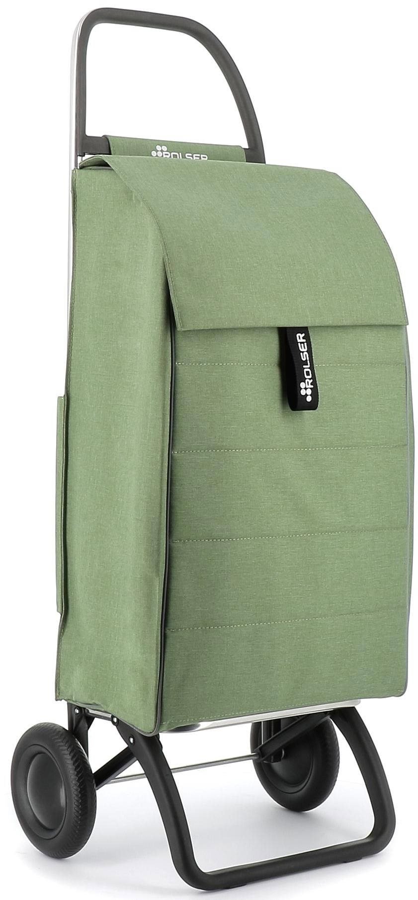 Rolser Jolie Tweed 2 shopping bag on wheels, green
