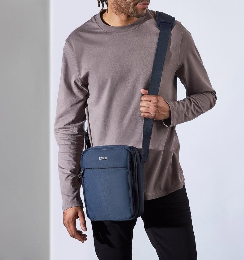 Shoulder bag Rock SB-0048 - dark blue