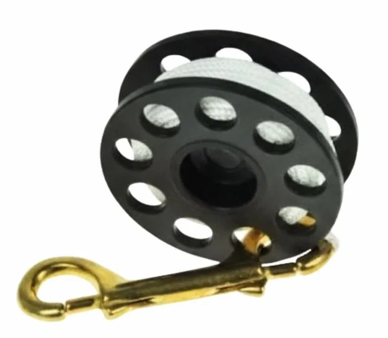Tecline Reel 30m with brass carabiner