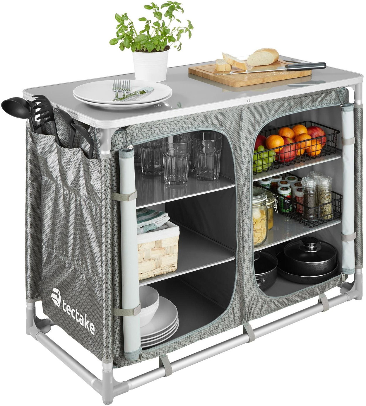 Camping set Camping kitchen 97 × 47,5 × 78 cm grey