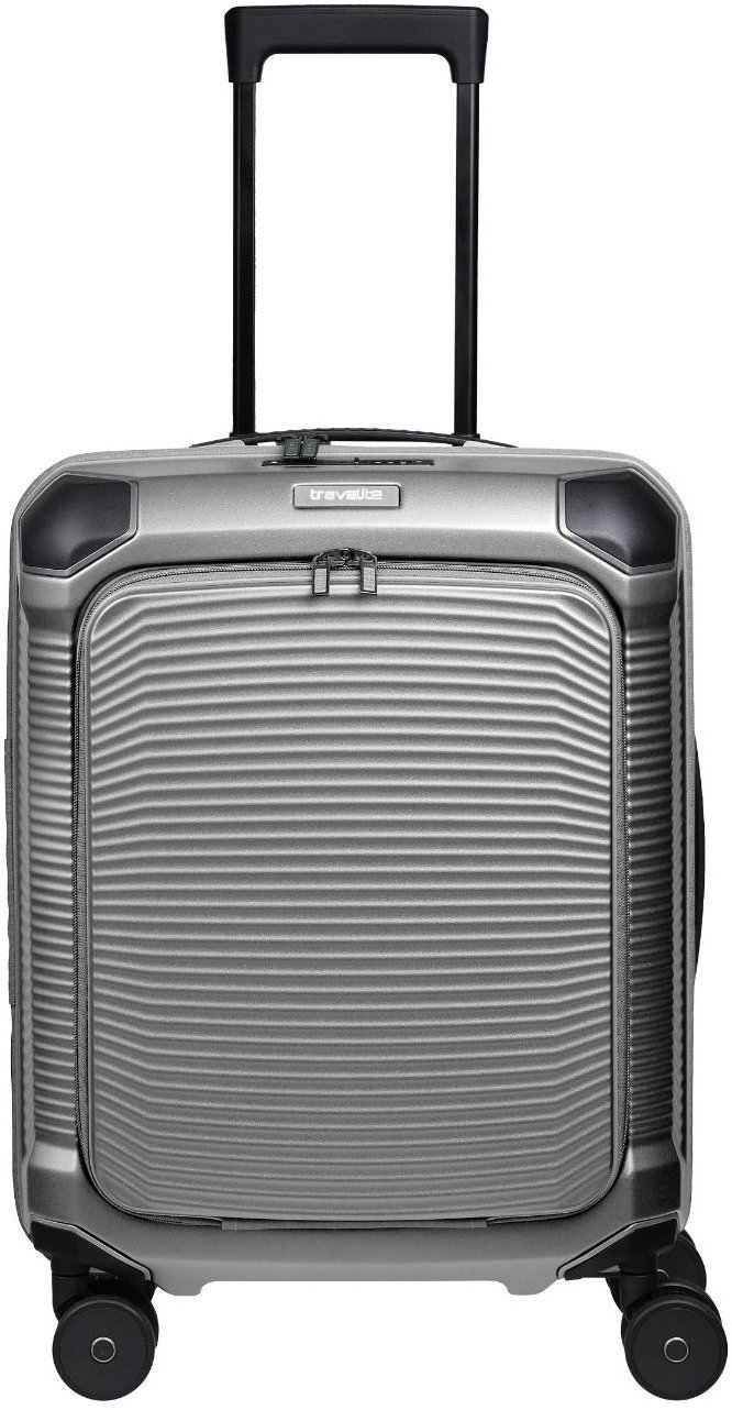 Travelite Millennium S Front pocket Silver suitcase