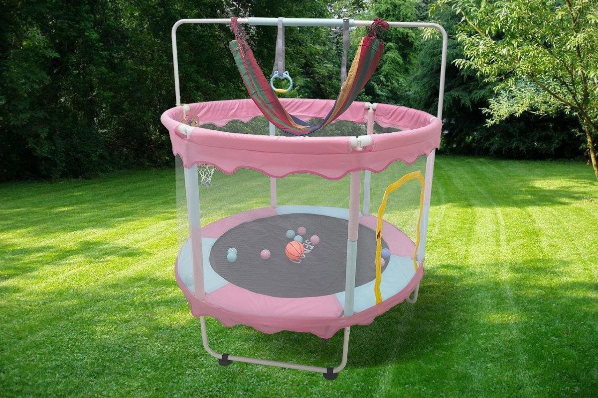 Trampoline Sedco Children's trampoline, 122 cm, pink