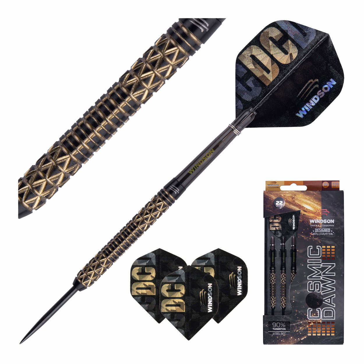 Windson tungsten set Cosmic Dawn Steel 22g darts