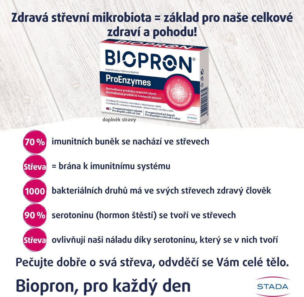 Probiotika Biopron ProEnzymes 10 tablet