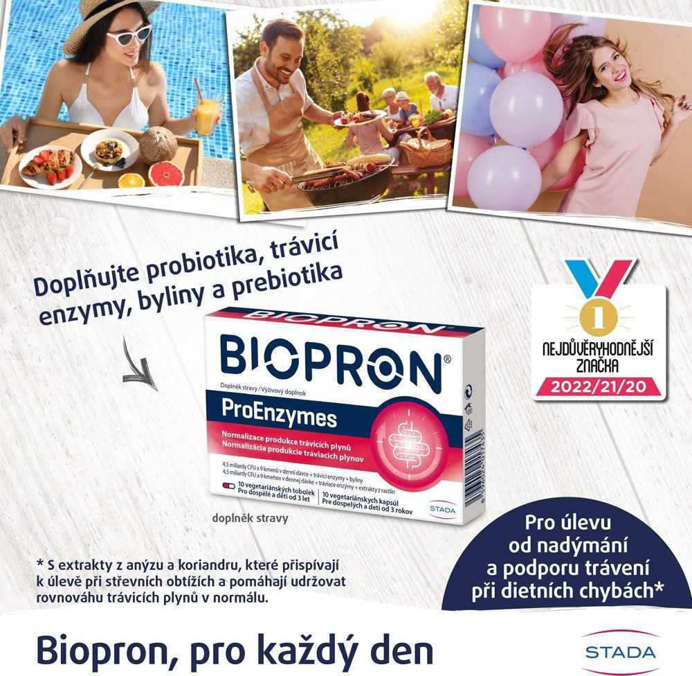 Probiotika Biopron ProEnzymes 10 tablet