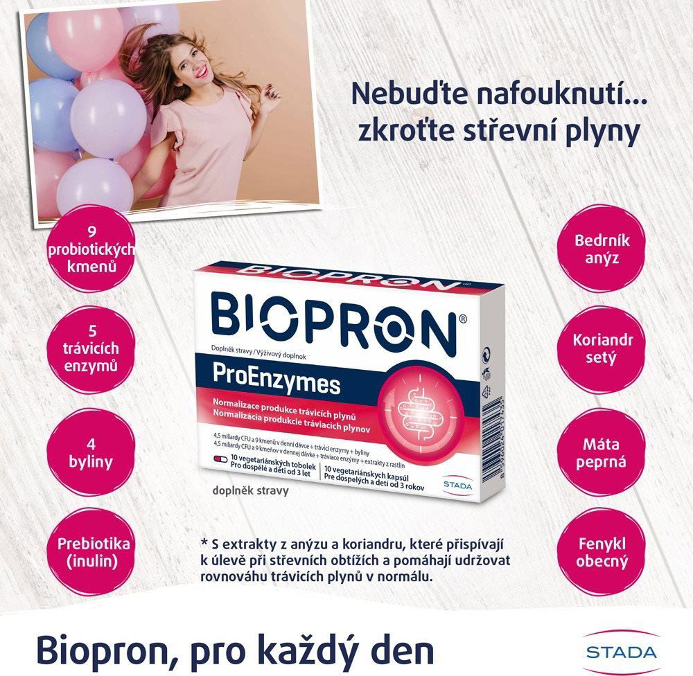 Probiotika Biopron ProEnzymes 10 tablet