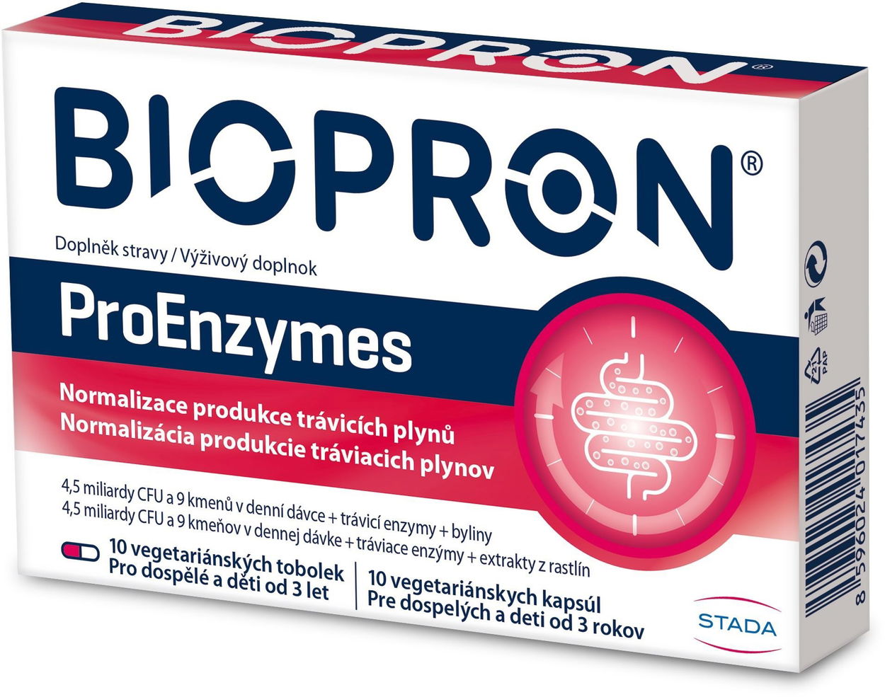 Probiotika Biopron ProEnzymes 10 tablet