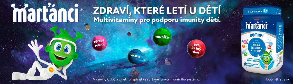 Multivitamín Marťánci Gummy echinacea 20 mg, 50 tablet
