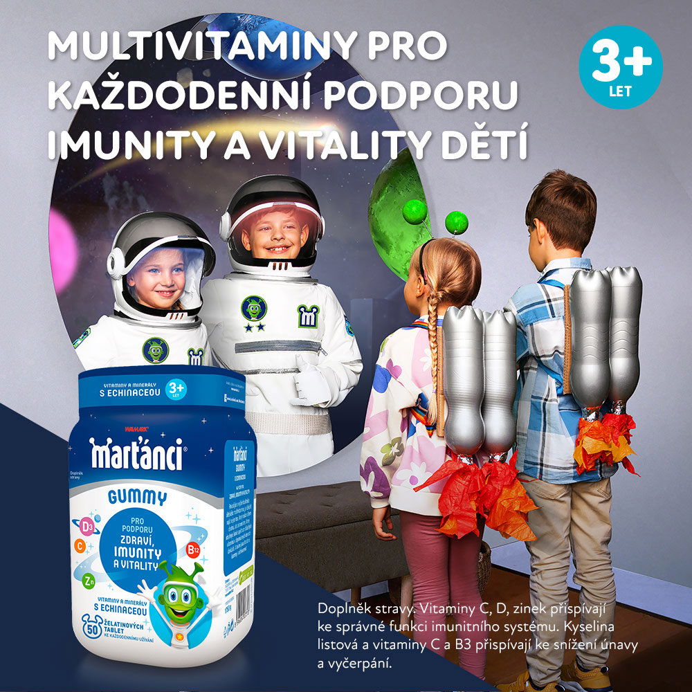 Multivitamín Marťánci Gummy echinacea 20 mg, 50 tablet