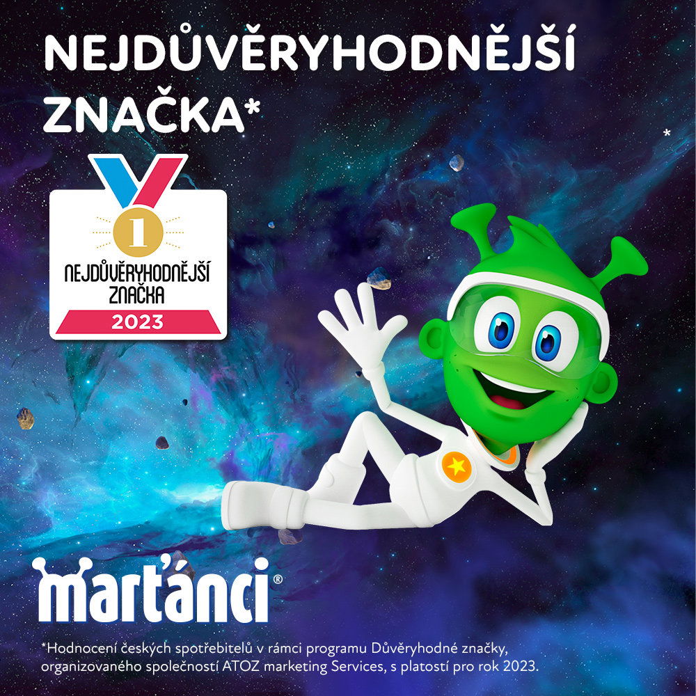 Multivitamín Marťánci Gummy echinacea 20 mg, 50 tablet