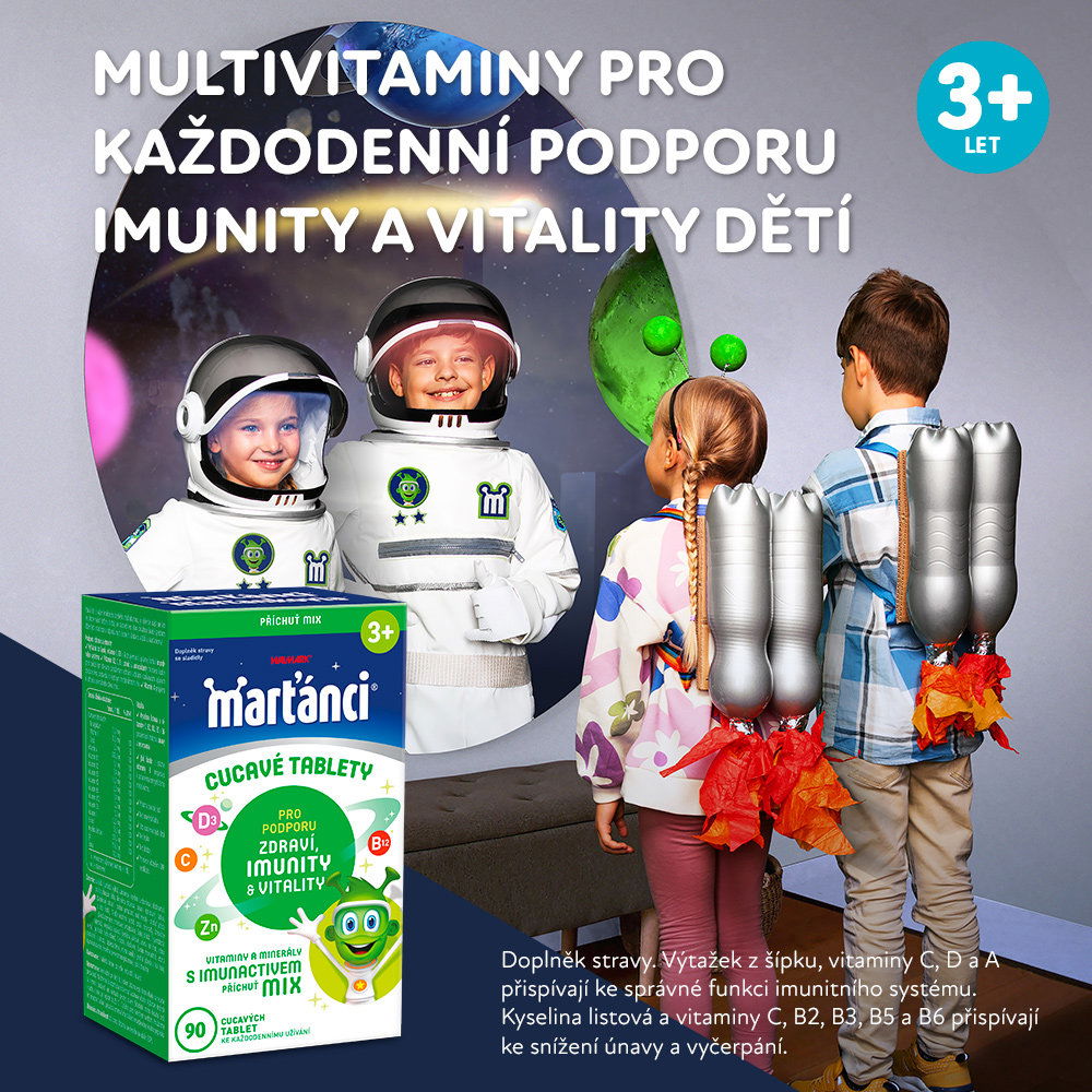 Multivitamín Marťánci s Imunactivem MIX 90 tablet