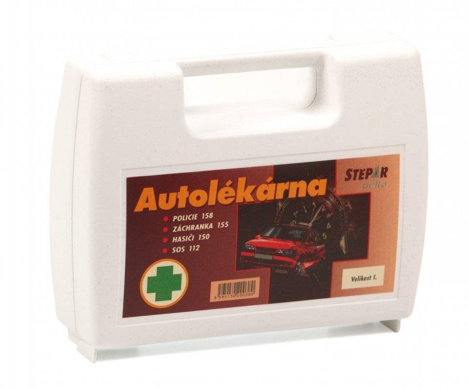 Autolekárnička ŠTĚPAŘ Autolekárnička veľkosť I. – kufrík biely