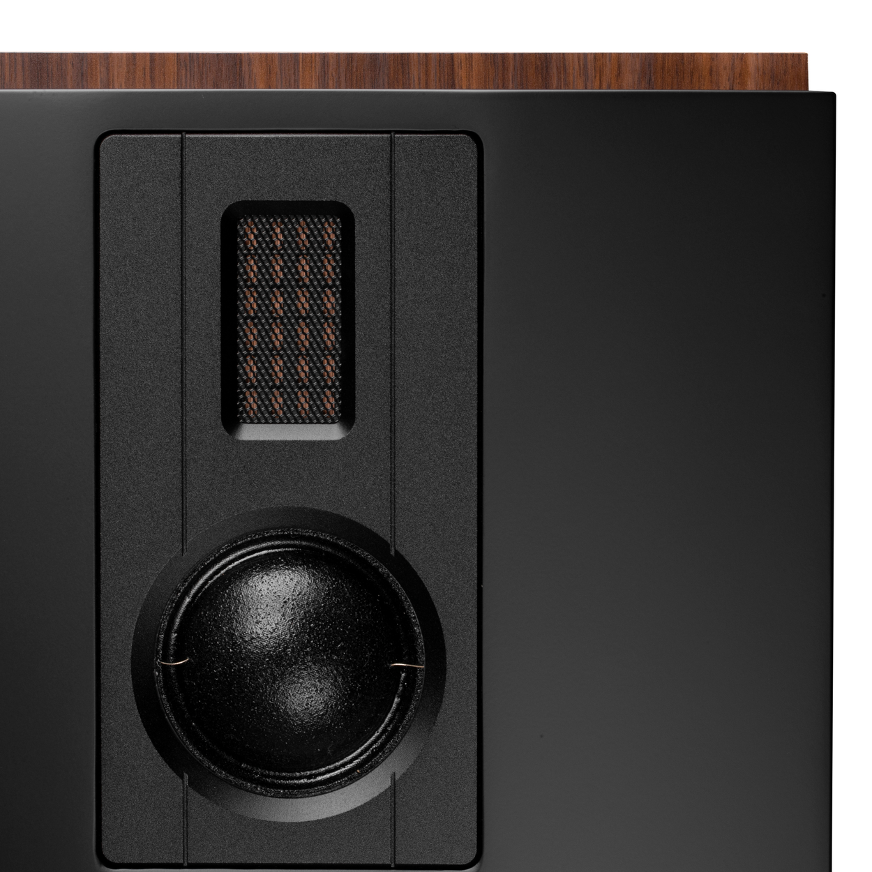 The Swan D8.1MKII are three-way passive bookshelf speakers with a 150W output, designed for faithful and natural music reproduction. The combination of a sophisticated design and high-quality drivers delivers a balanced, detailed, and spatially rich sound, suitable for the discerning home listener. Their high-quality craftsmanship is complemented by gold-plated, pure copper speaker terminals, which ensure reliable and stable signal transmission. Three-way passive bookshelf speakers with a total output of 150W Patented HiVi isodynamic ribbon tweeter Tweeter diaphragm made of Kapton and copper composite Separate 50mm mid-range driver Swan D8.1MKII with an 8" mid-bass driver for firm, controlled bass Three-way crossover for a seamless blend between the individual bands Gold-plated, pure copper speaker terminals Suitable for home Hi-Fi and stereo systems Swan's three-way speaker crossover for smooth full-spectrum reproduction The speaker is equipped with a three-way crossover that helps to ensure a smooth transition between the individual frequency bands and reduces the unnatural transitions typical of simpler designs. The result is smooth, realistic and authentic reproduction of spoken word, vocals and complex musical recordings. HiVi isodynamic ribbon tweeter The Swan D8.1MKII speaker features a patented HiVi isodynamic ribbon tweeter with a diaphragm made of a Kapton and copper composite. Thanks to its extremely low weight, it excels with a fast response, high precision and the ability to reproduce even the finest details. It delivers the sounds of instruments such as the triangle, flute or string instruments with clarity, lightness and natural airiness. Separate mid-range driver and 8" woofer for dynamic bass A separate 50mm driver handles the reproduction of the mid-range, contributing to the fullness, intelligibility and natural delivery of voices and instruments. Low frequencies are provided by an 8" mid-bass driver, delivering firm, dynamic and well-controlled bass. Thanks to the synergy of all the drivers, the D8.1MKII offers a harmonically balanced sound across the entire 38–20,000Hz frequency range.