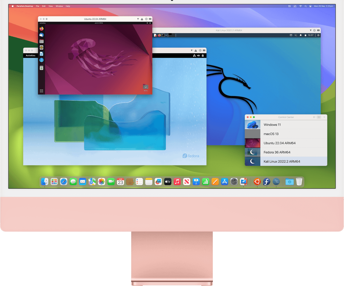 Grafický software Parallels Desktop