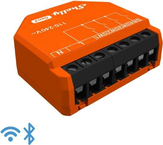 Shelly Gen3 i4 switch, 4-input module, 230 V, WiFi and BT
