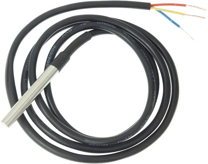 - temperature sensor, 1 m long cable